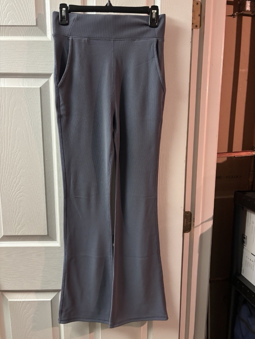 Otos New York Steel Gray Flare Leggings - Size Medium Women’s